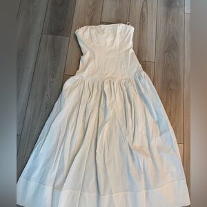 A.L.C. Cream Strapless Dress